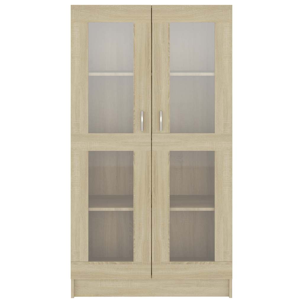 Vitrine Cabinet Sonoma Oak 82.5x30.5x150 cm Engineered Wood