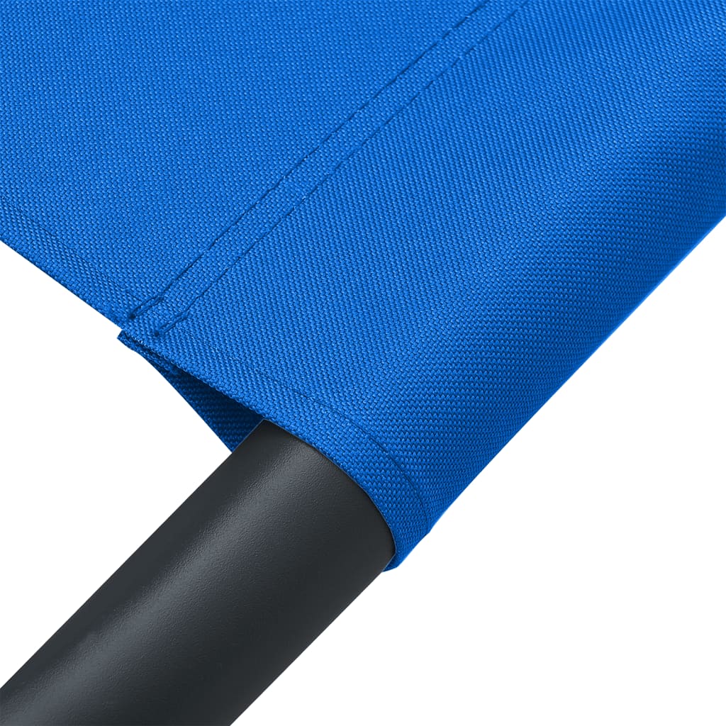 Outdoor Lounge Bed Fabric Blue