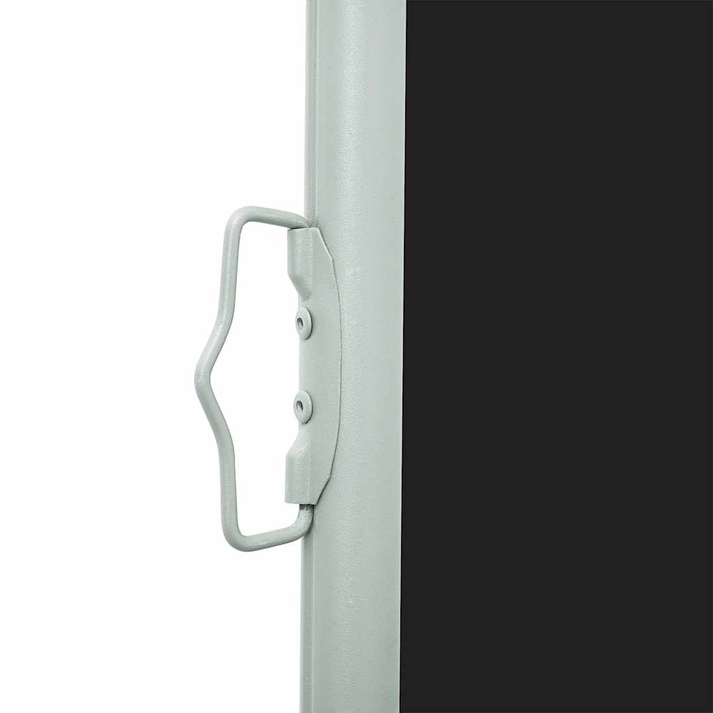 Patio Retractable Side Awning 600x160 cm Black