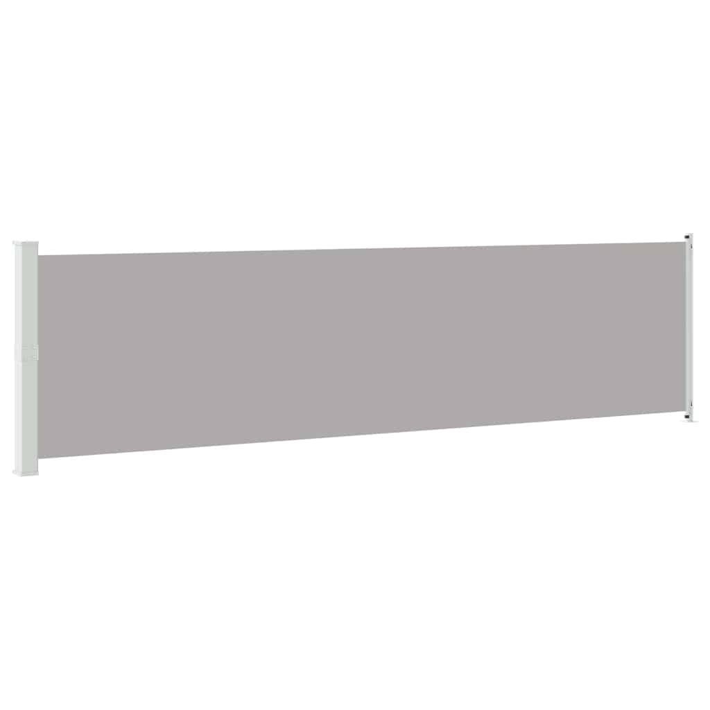 Patio Retractable Side Awning 600x160 cm Grey