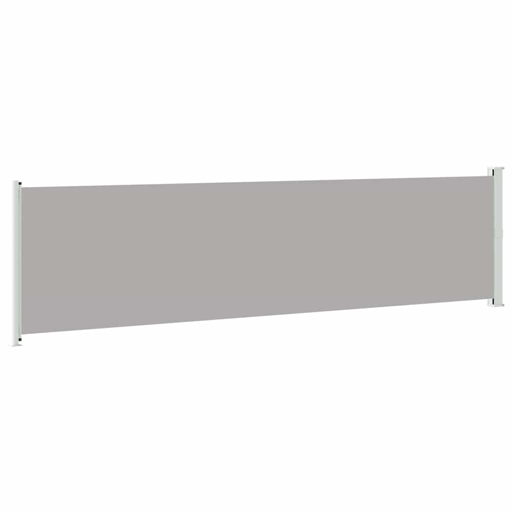 Patio Retractable Side Awning 600x160 cm Grey