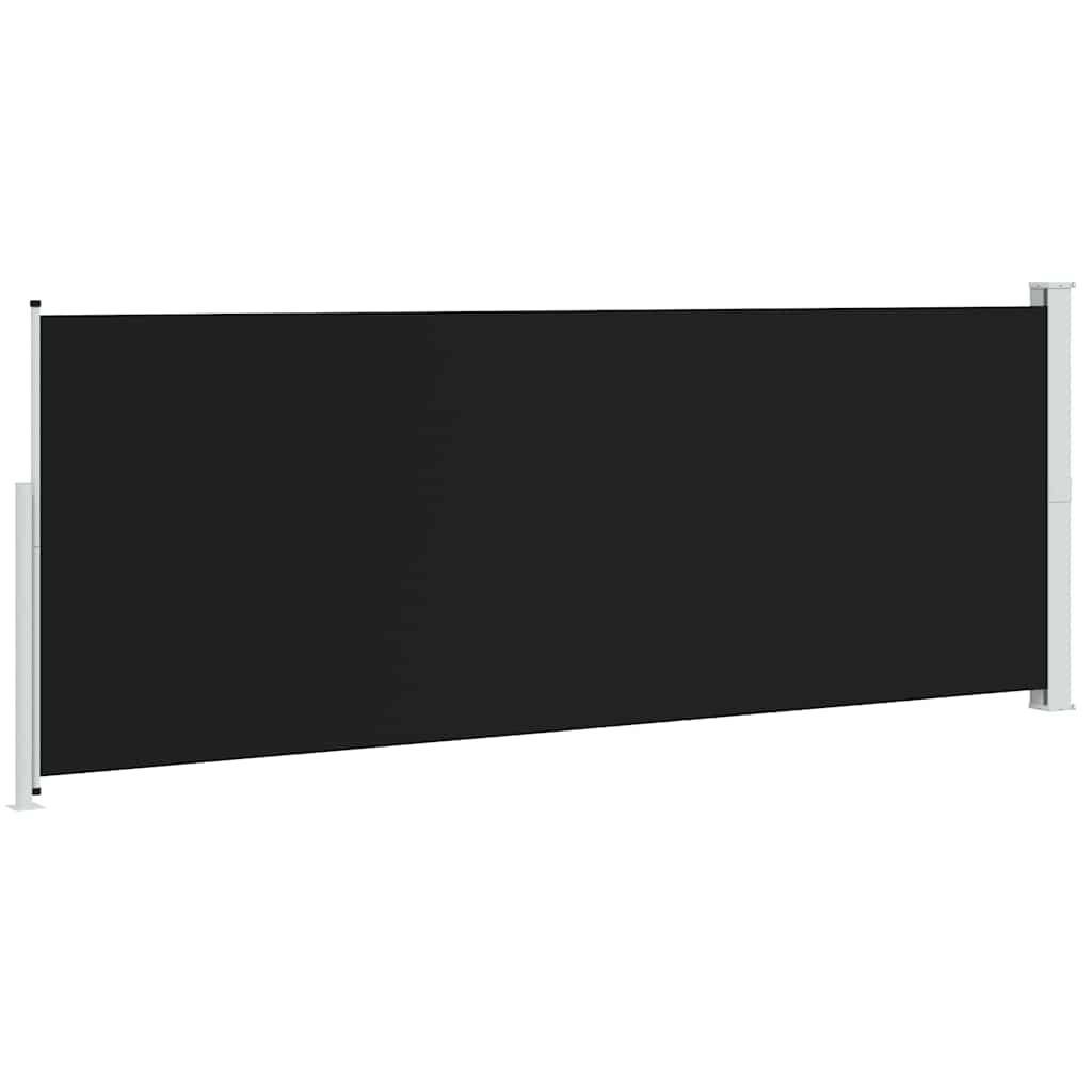 Patio Retractable Side Awning 180x500cm Black