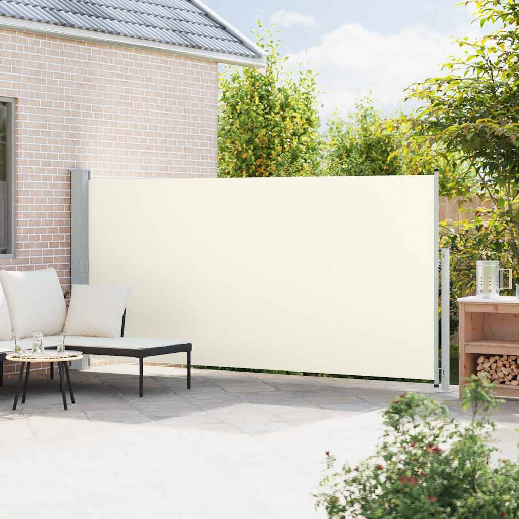 Patio Retractable Side Awning 180x500cm Cream