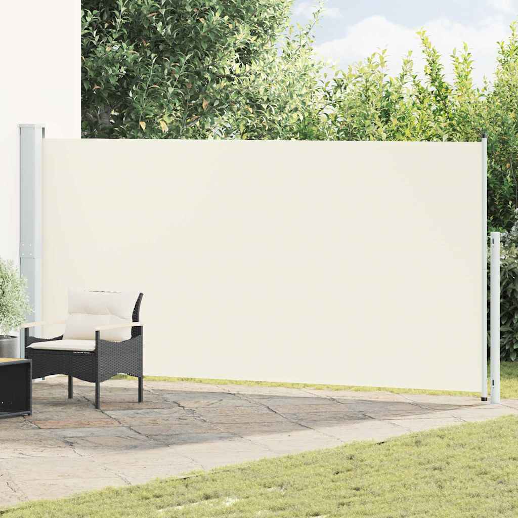 Patio Retractable Side Awning 180x500cm Cream