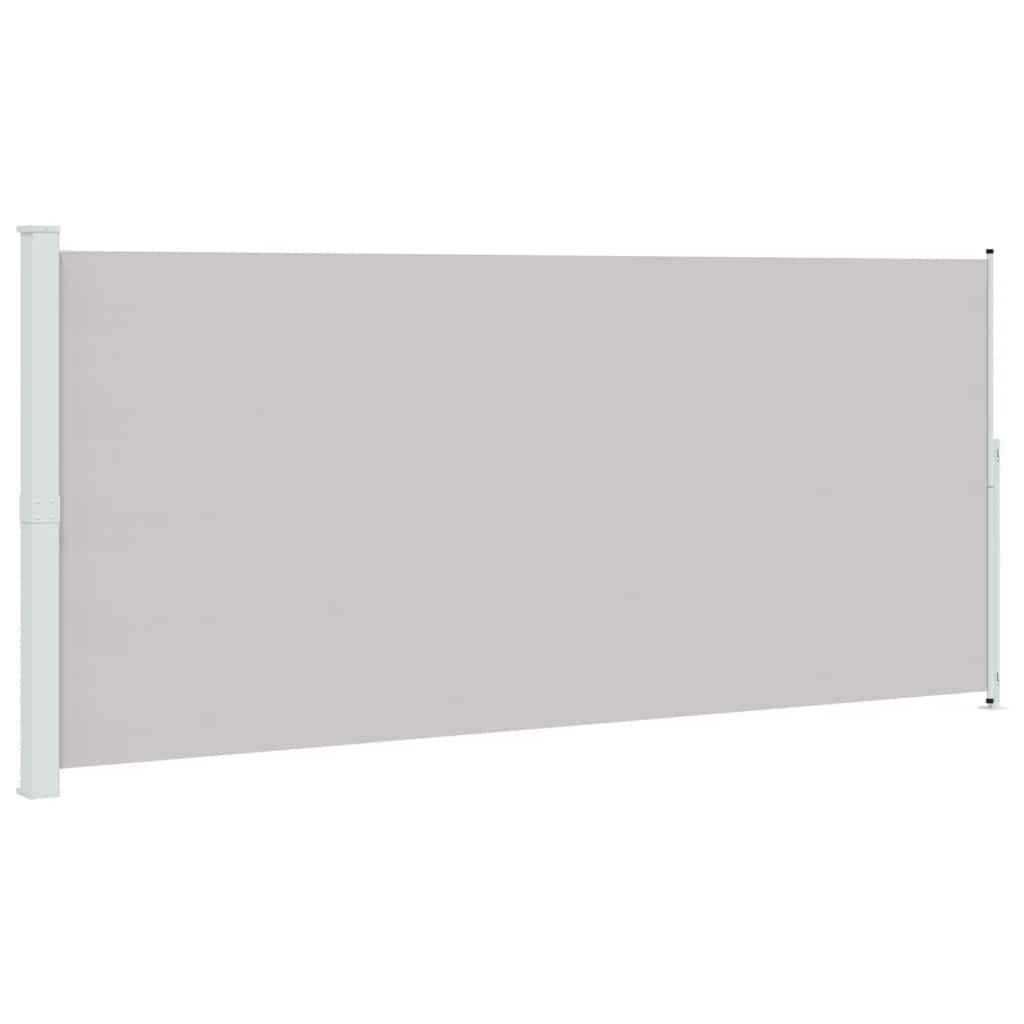 Patio Retractable Side Awning 220x500cm Grey