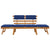 Garden Bench with Cushions 2-in-1 190 cm Solid Acacia Wood