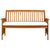 Garden Bench with Cushion 147 cm Solid Acacia Wood