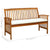 Garden Bench with Cushion 147 cm Solid Acacia Wood