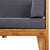2 Piece Garden Lounge Set with Cushions Solid Acacia Wood