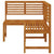 Garden Corner Bench 140 cm Solid Acacia Wood
