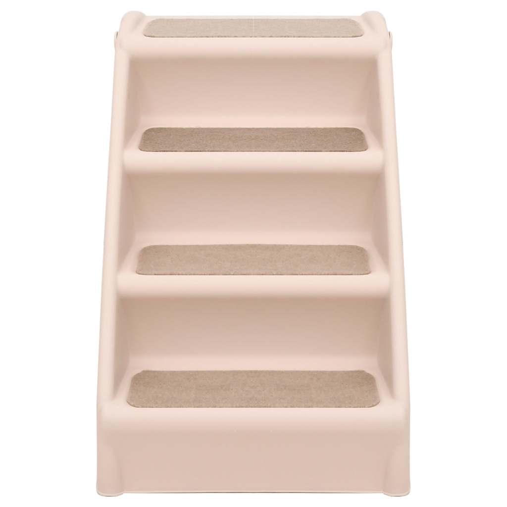 Folding Dog Stairs Cream 62x40x49.5 cm