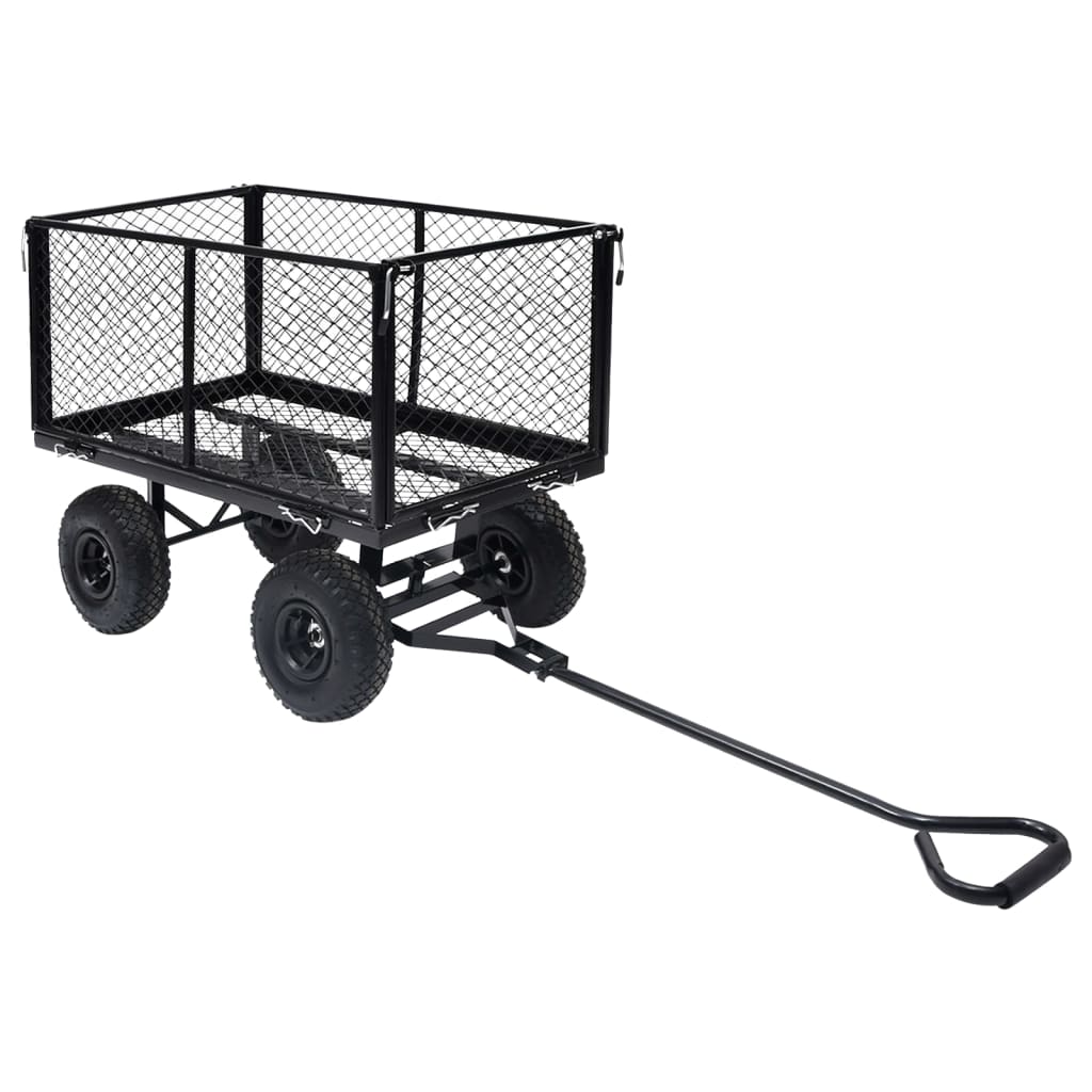 Garden Hand Trolley Black 350 kg