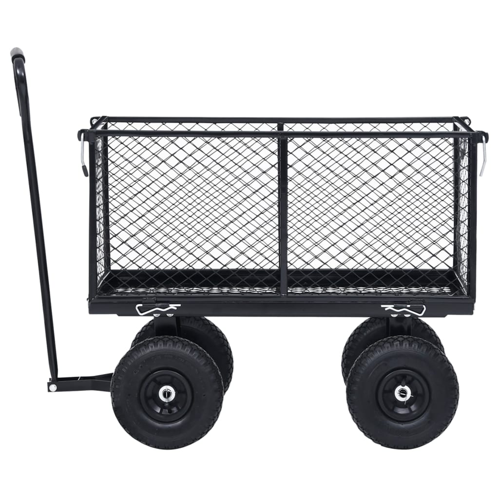 Garden Hand Trolley Black 350 kg