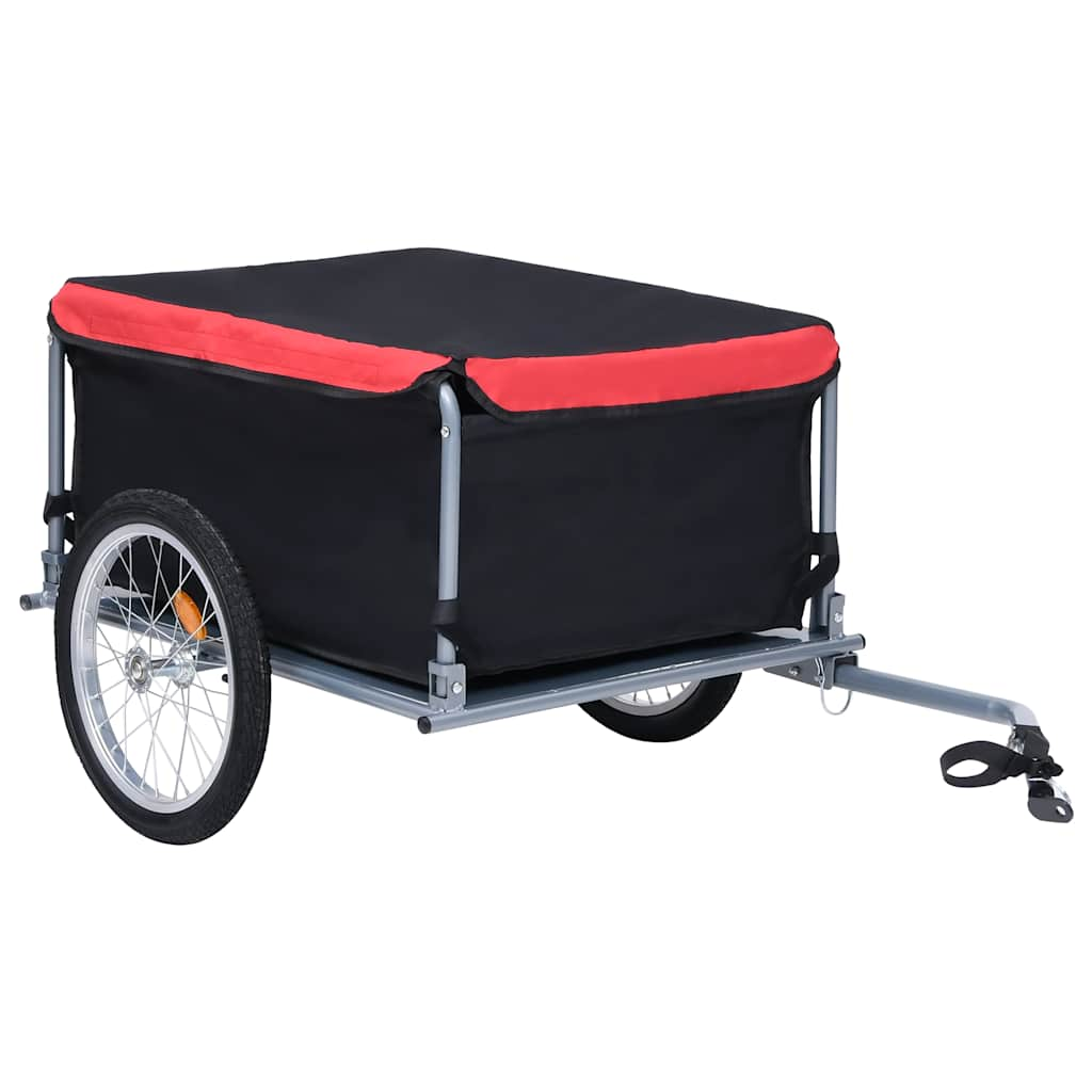 Bike Trailer Black and Red 65 kg