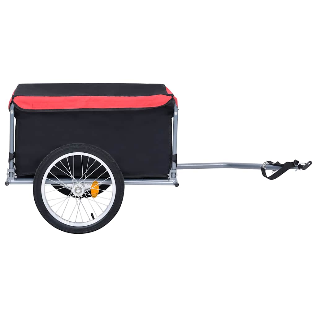 Bike Trailer Black and Red 65 kg