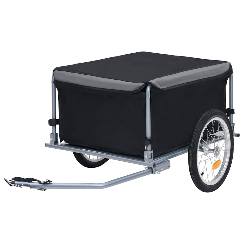 Bike Trailer Black and Grey 65 kg