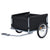 Bike Trailer Black and Grey 65 kg