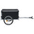 Bike Trailer Black and Grey 65 kg