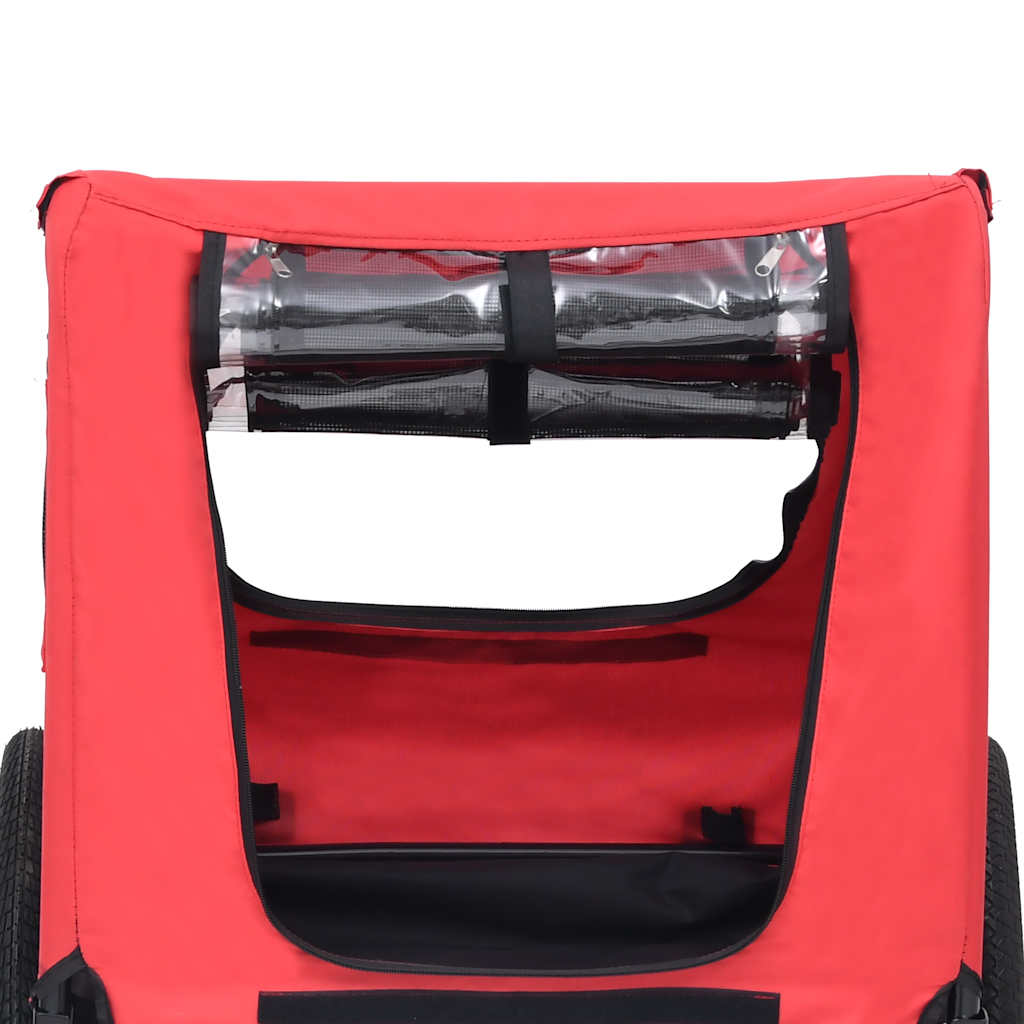 Pet Bike Trailer Red and Black