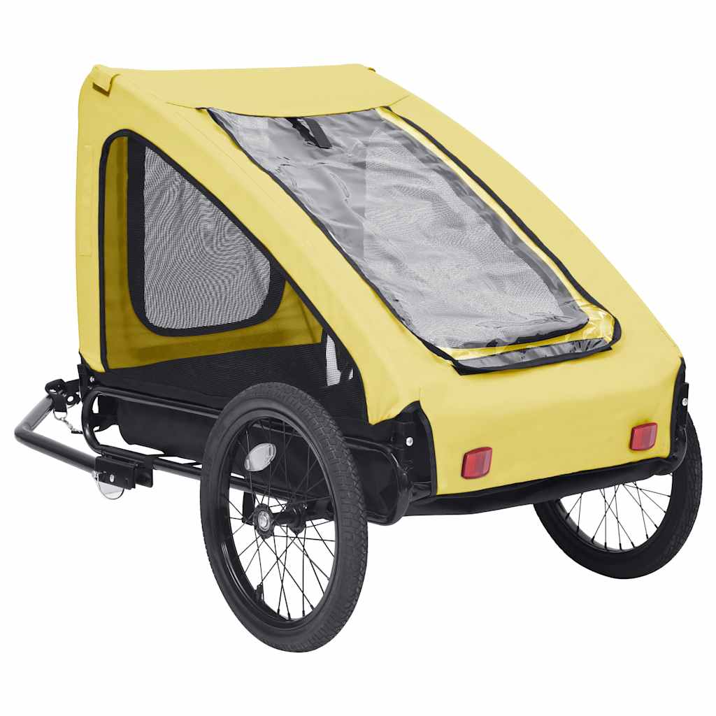 Pet Bike Trailer Yellow and Black