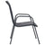 Stackable Garden Chairs 4 pcs Steel and Textilene Anthracite