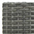 Garden Bar Stools with Cushions 2 pcs Grey Poly Rattan