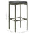 Bar Stools with Cushions 3 pcs Grey Poly Rattan