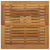 Bar Table Black 80x80x110 cm Poly Rattan and Solid Acacia Wood