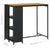 Bar Table with Storage Rack Black 120x60x110 cm Poly Rattan