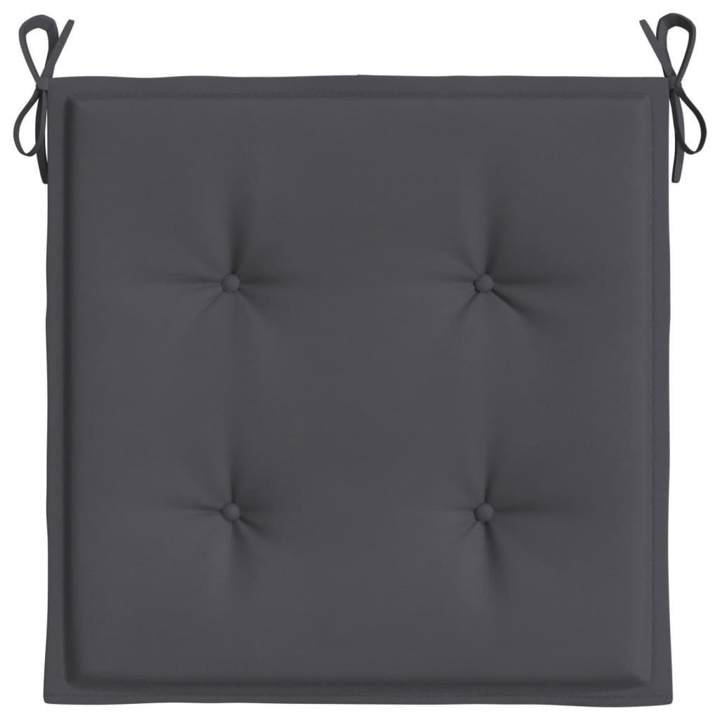 Garden Chair Cushions 4 pcs Anthracite 50x50x3 cm Oxford Fabric