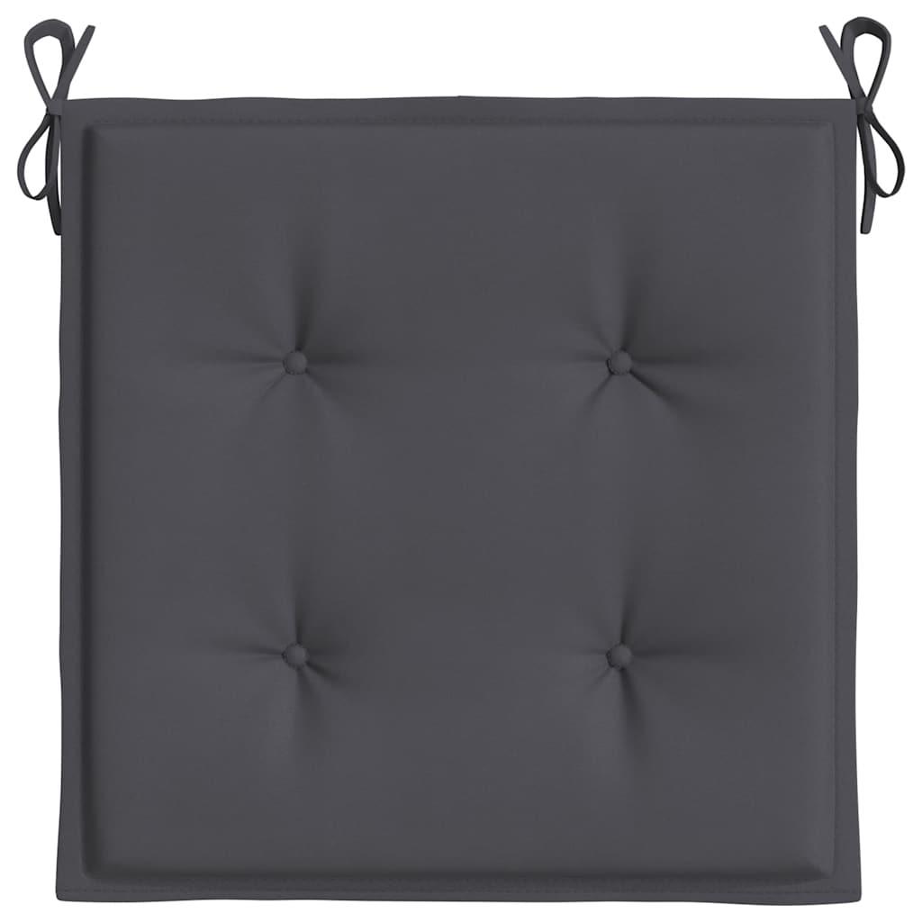 Garden Chair Cushions 6 pcs Anthracite 50x50x4 cm Oxford Fabric