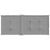 Garden Highback Chair Cushions 6 pcs Grey 120x50x3 cm Fabric