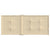 Garden Highback Chair Cushions 6 pcs Beige 120x50x3 cm Fabric