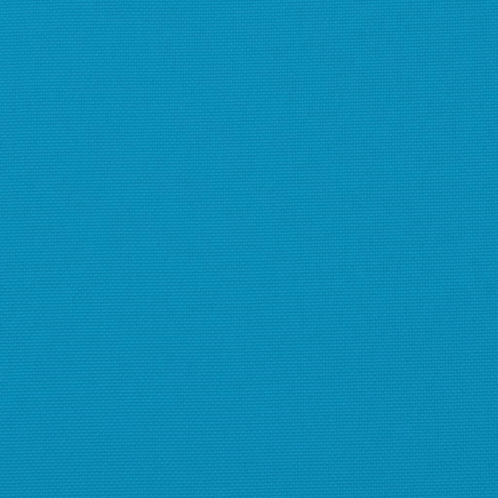 Garden Highback Chair Cushions 6 pcs Blue 120x50x3 cm Fabric