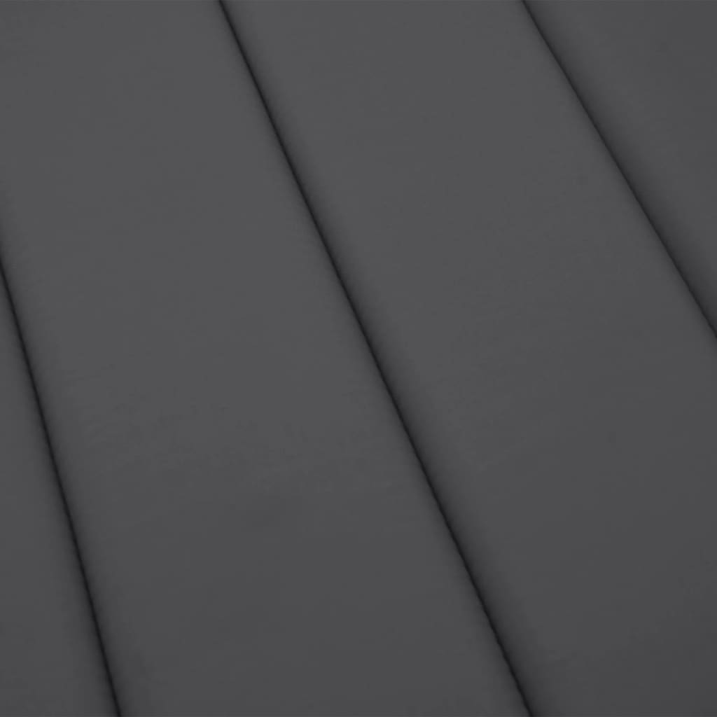 Sun Lounger Cushion Anthracite 200x60x3cm Oxford Fabric