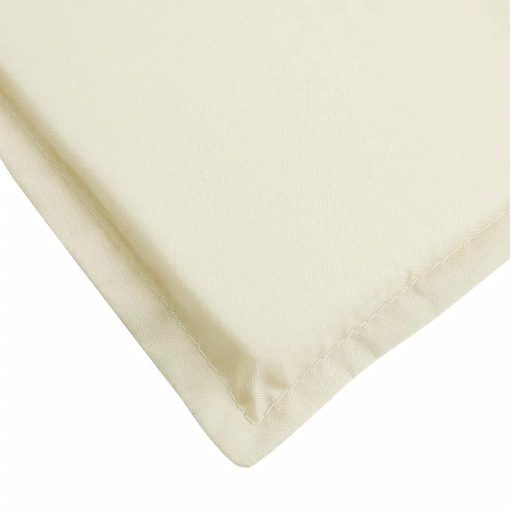 Sun Lounger Cushion Cream 200x60x3cm Oxford Fabric