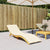 Sun Lounger Cushion Cream 200x70x3cm Oxford Fabric