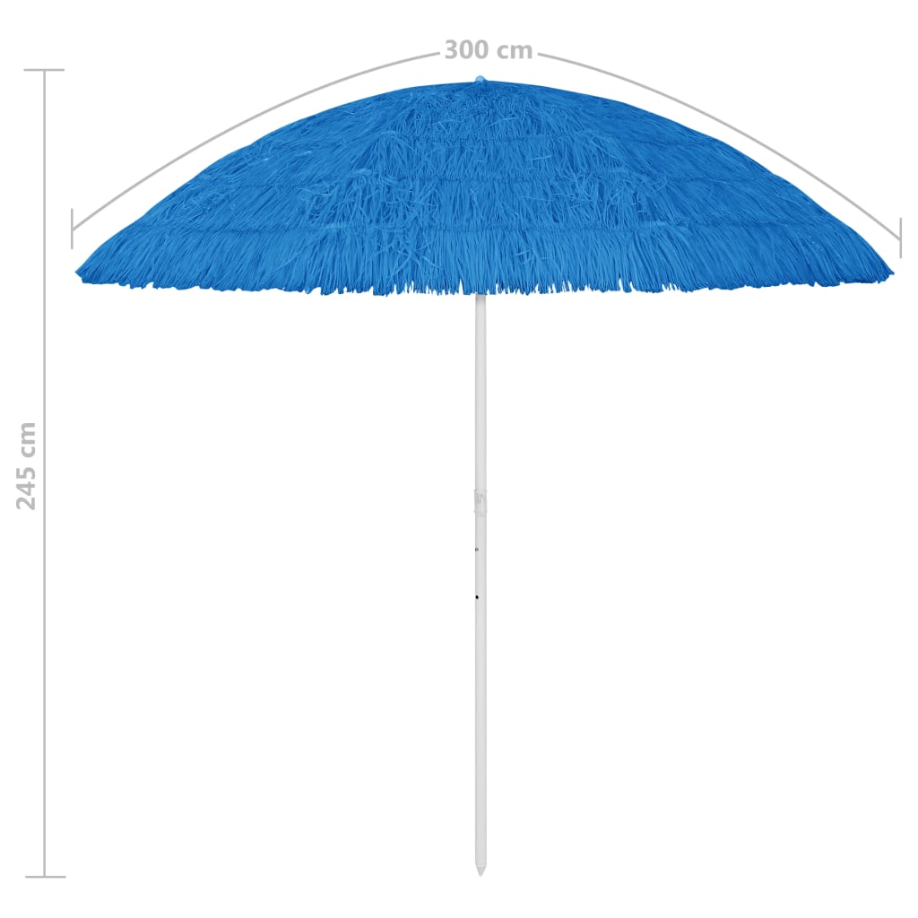 Hawaii Beach Parasol Blue 300 cm