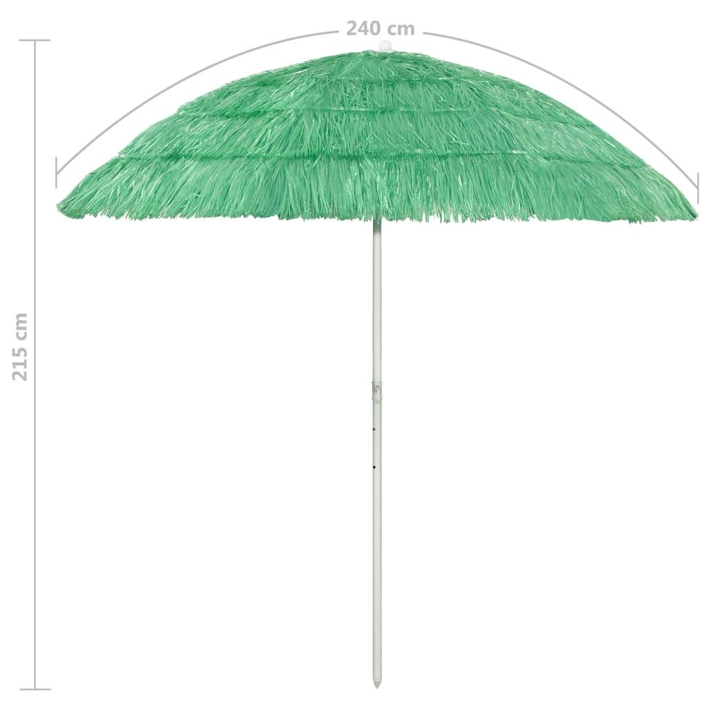 Hawaii Beach Parasol Green 240 cm