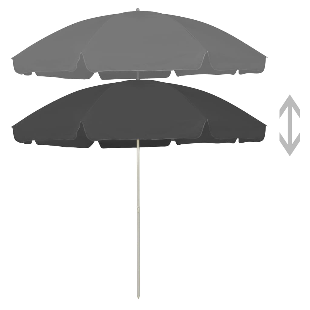 Beach Parasol Anthracite 300 cm