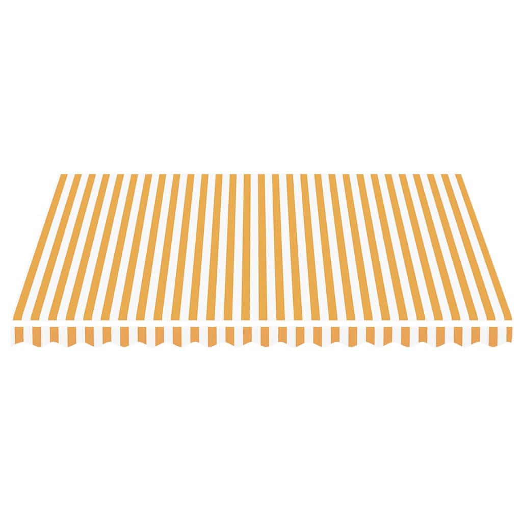 Replacement Fabric for Awning Yellow and White 4x3.5 m