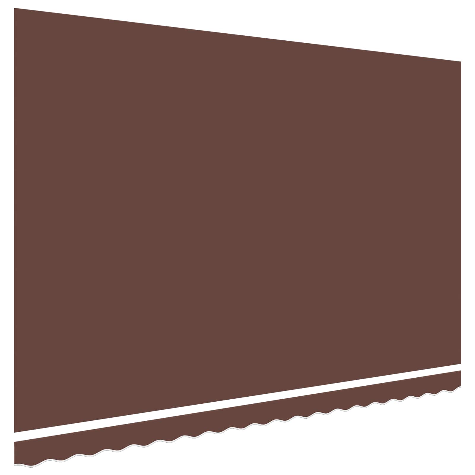 Awning Replacement Fabric Brown 400x350 cm Polyester