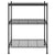 3-Tier Storage Rack 60x35x76 cm Black 150 kg