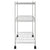 3-Tier Storage Rack with Wheels 60x35x81 cm Chrome 150 kg