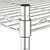 3-Tier Storage Rack with Wheels 60x35x81 cm Chrome 150 kg