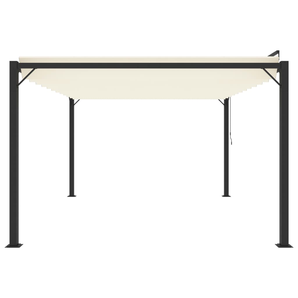 Gazebos 3 x 4 m Cream Fabric and Aluminium
