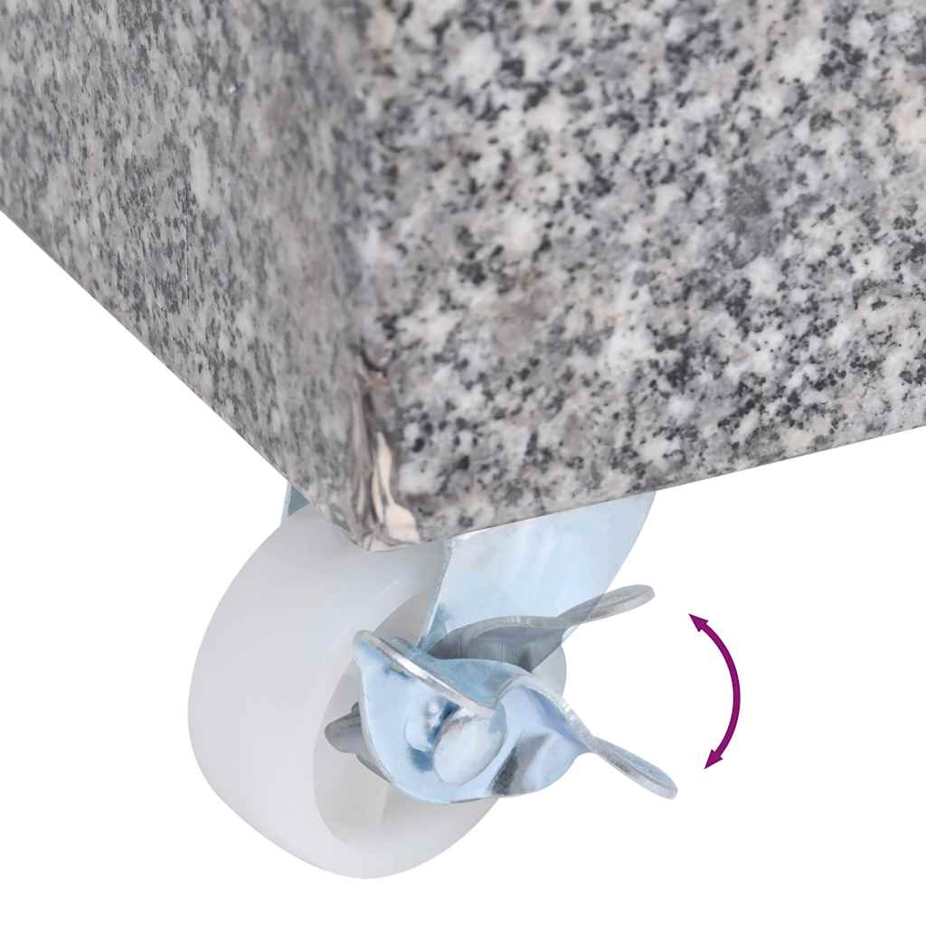 Umbrella Base Light Grey 45x25x8.3 cm Granite