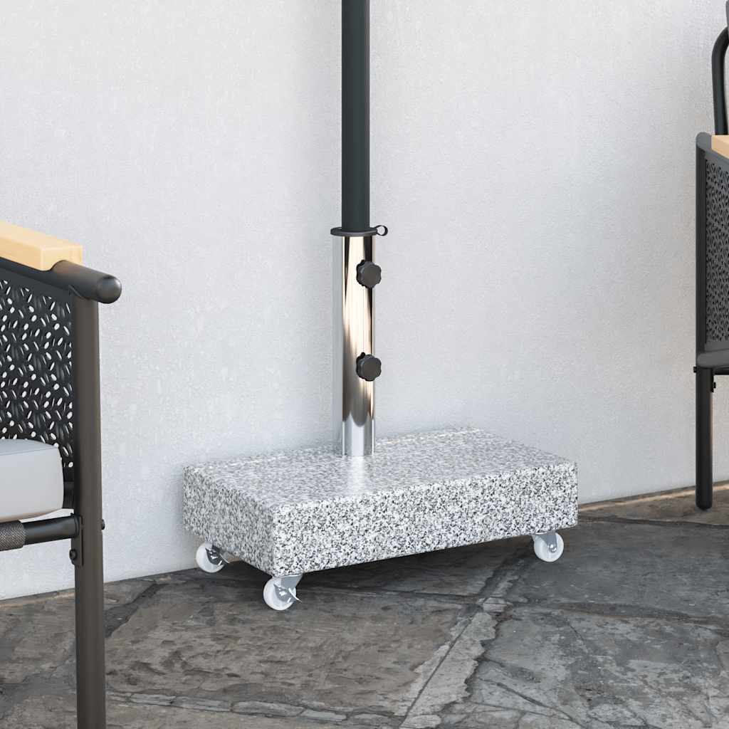 Umbrella Base Light Grey 45x25x8.3 cm Granite