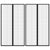 Insect Door Curtains 2 pcs with Magnet Blocks Black 200x80 cm