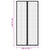 Insect Door Curtains 2 pcs with Magnet Blocks Black 220x100 cm
